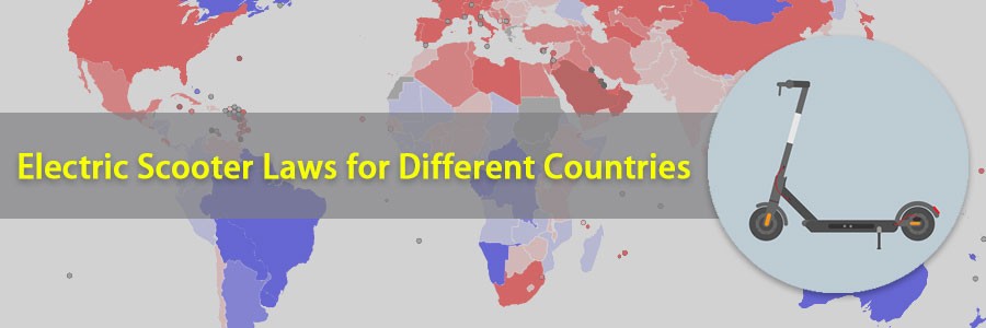 Electric scooter laws for different countries