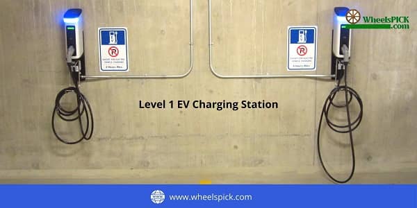 Level 1 EV charging station;